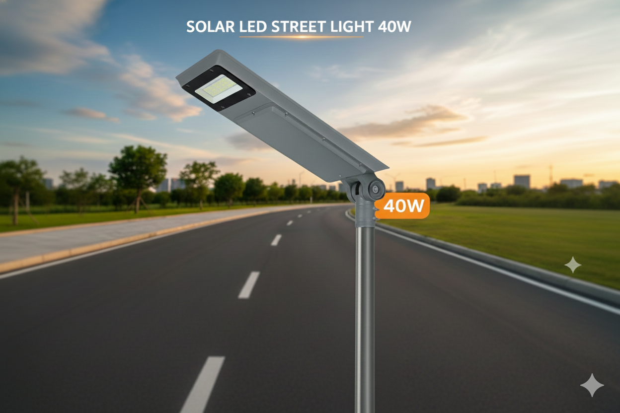 SOLAR LED STREET LIGHT 40W